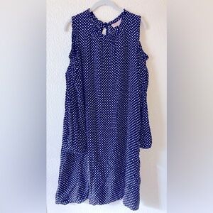 Philosophy Printed Woven Dress Black White Polka Dot NWT Large